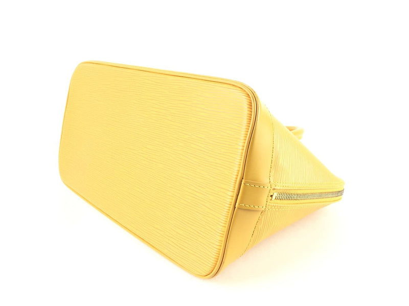 LOUIS VUITTON EPI LEATHER ALMA PM HANDBAG TASSIL YELLOW