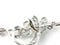 Vintage Gold-Diamond Brooch 29 Diamonds 3.94 Carat T.W. 14K White Gold 9.36g