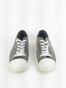 PRADA GREY SUEDE LOW TOP SNEAKER SZ 5 1/2