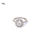 Lady's Diamond Engagement Ring 48 Diamonds 2.07 Carat T.W. 581 White Gold 5.48g