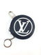 LOUIS VUITTON ROUND BAG CHARM & KEY HOLDER POUCH BLUE