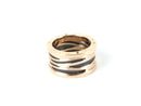 Bulgari Bzero.01 Onyx 18K Rose Gold 16.01g Size:8