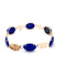 Lapis Gold-Stone Bracelet 14K Yellow Gold 9.06g