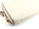 LOUIS VUITTON MONOGRAM EMPREINTE ZIPPY WALLET CREME