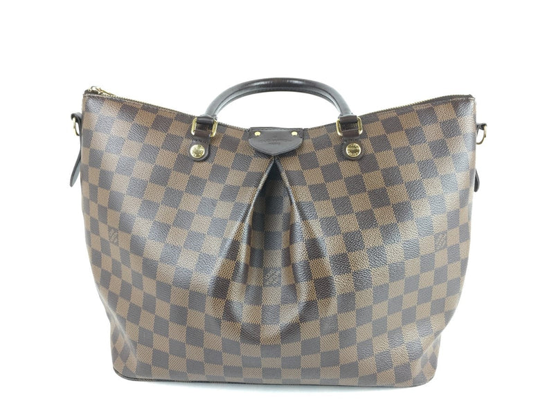 LOUIS VUITTON DAMIER EBENE SIENNA GM SHOULDER BAG,