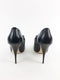 GIUSEPPE ZANOTTI PEEP TOE ANKLE BOOTIES BLACK