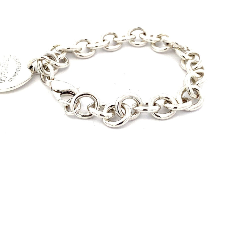 TIFFANY & CO. SILVER RETURN TO TIFFANY CHARM BRACELET 36.62G SILV-925, NO BOX OR