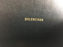BALENCIAGA XS HOURGLASS CROC-EMBOSSED LEATHER TOP HANDLE BAG