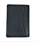 LOUIS VUITTON BLACK LEATHER BILLFOLD CLUTCH WALLET