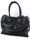 ZAGLIANI LARGE GATSBY CROCODILE SKIN LEATHER TOTE BLACK