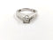 .35cntr Diamond Engagement Ring 17 Diamonds 1.63 Carat T.W. 14K White Gold 4.04g