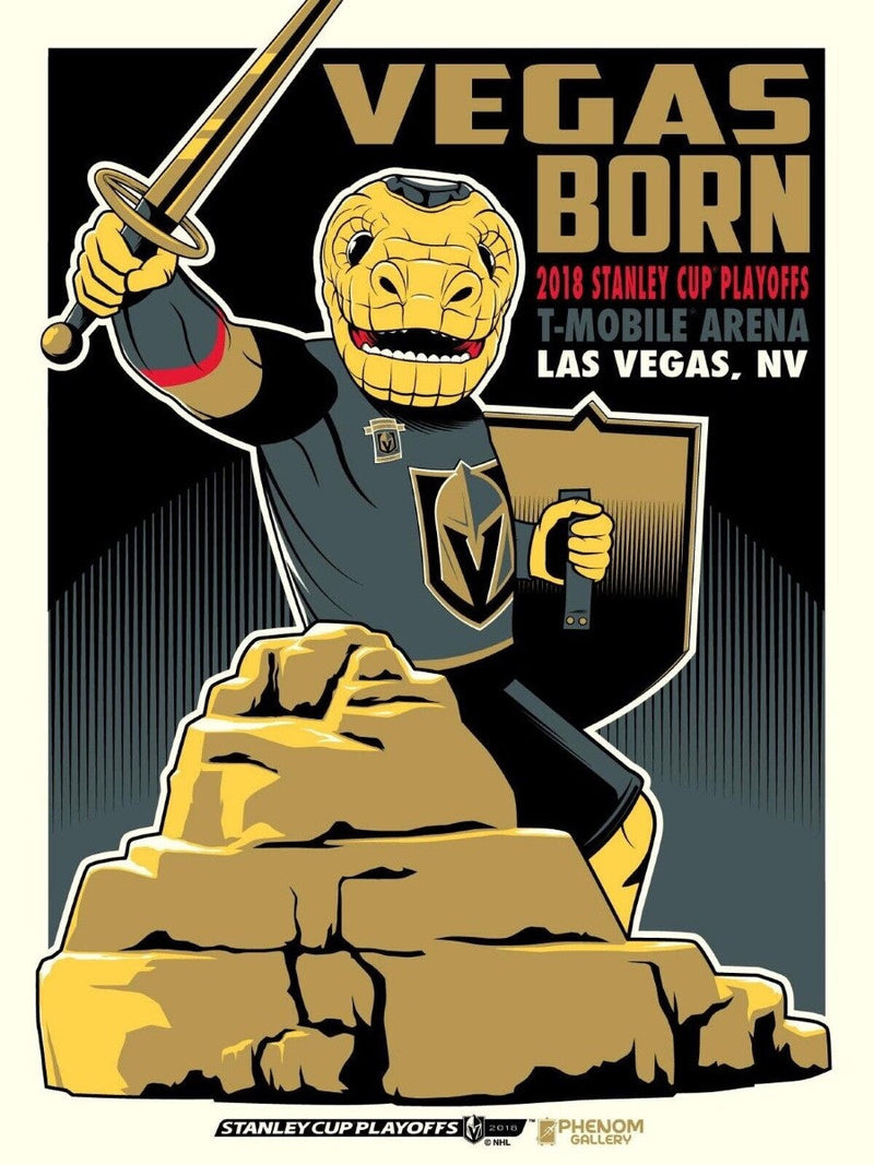 PHENOM KNIGHTS SPORTS GALLERY POSTER, VEGAS BORN