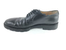 SALVATORE FERRAGAMO BRUSHED LEATHER LACE-UPS, SZ 10, BLACK, SIGINIFICANT WEAR VI