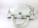 KOOBA WHITE PATENT LEATHER SATCHEL