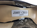 JIMMY CHOO LUNA PEEP TOE LACE BLACK