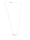 Diamond Necklace 10 Diamonds .10 Carat T.W. 14K White Gold 1.58g