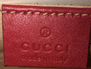 GUCCI QUILTED LEATHER GG MARMONT BELT BAG RED