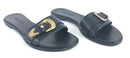 VERSACE MEDUSA WESTERN SANDALS BLACK SIZE 38 (US 8)