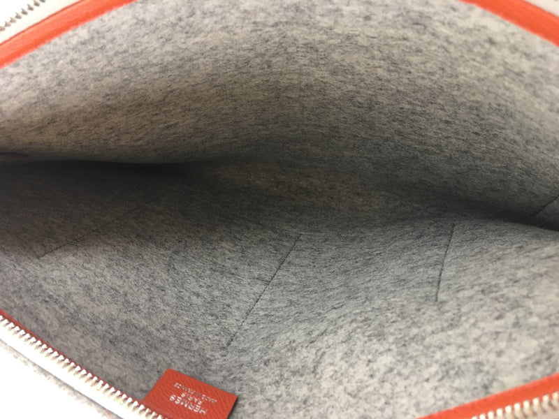 HERMÈS WOOL FELT CLUTCH HANDBAG