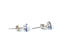 Tanzanite Gold-Stone Earrings 14K White Gold 0.47g