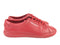 YVES SAINT LAURENT LEATHER ANDY LOW TOP SNEAKERS RED SIZE 11