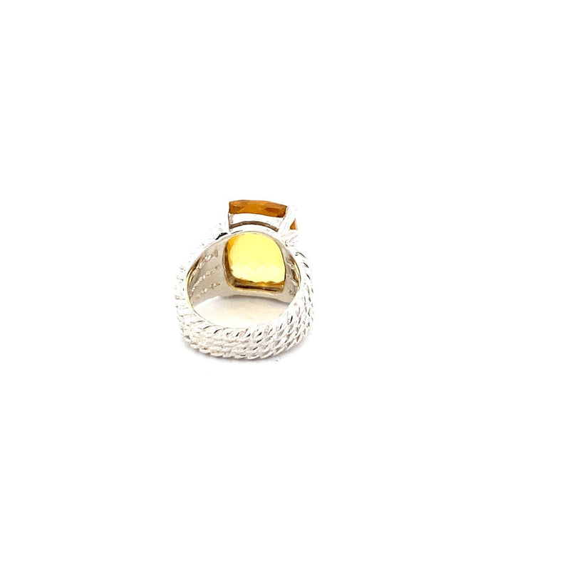 David Yurman Citrine -Diamond & Stone Ring