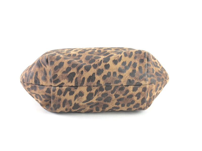 MICHAEL KORS LEOPARD PRINT HOBO SHOULDER BAG