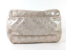 LOUIS VUITTON LIMITED EDITION SILVER MONOGRAM SHIMMER COMETE BAG