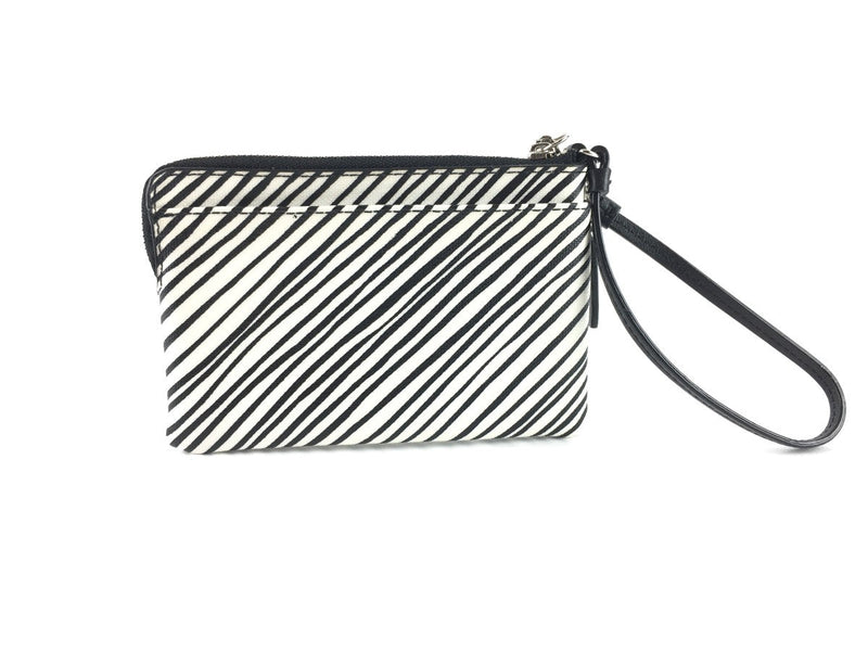 COACH NYLON GETAWAY ZEBRA PRINT MINI COSMETIC BAG