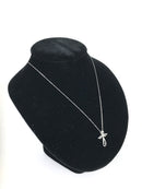 Diamond Open Cross Necklace 32 Diamonds .160 Carat T.W. 14K White Gold 2.63g