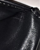 LOUIS VUITTON BLACK LEATHER BILLFOLD CLUTCH WALLET