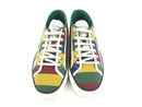 GUCCI MEN'S STRIPPED CANVAS TRAINERS, SIZE 8