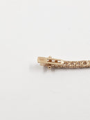 Tennis Diamond Bracelet 60 Diamonds 6.00 Carat T.W. 14K Rose Gold 8.4g