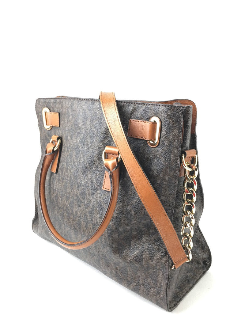 MICHAEL KORS BROWN MONOGRAM HAMILTON