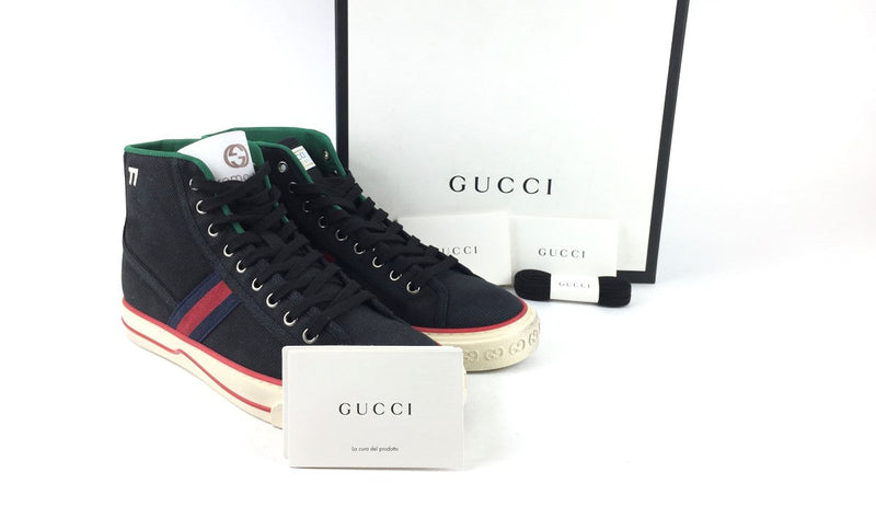 GUCCI CANVAS MENS 1977  HIGH TOP SNEAKERS