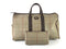 BURBERRY GREEN CHECKED CANVAS DUFFLED BAG