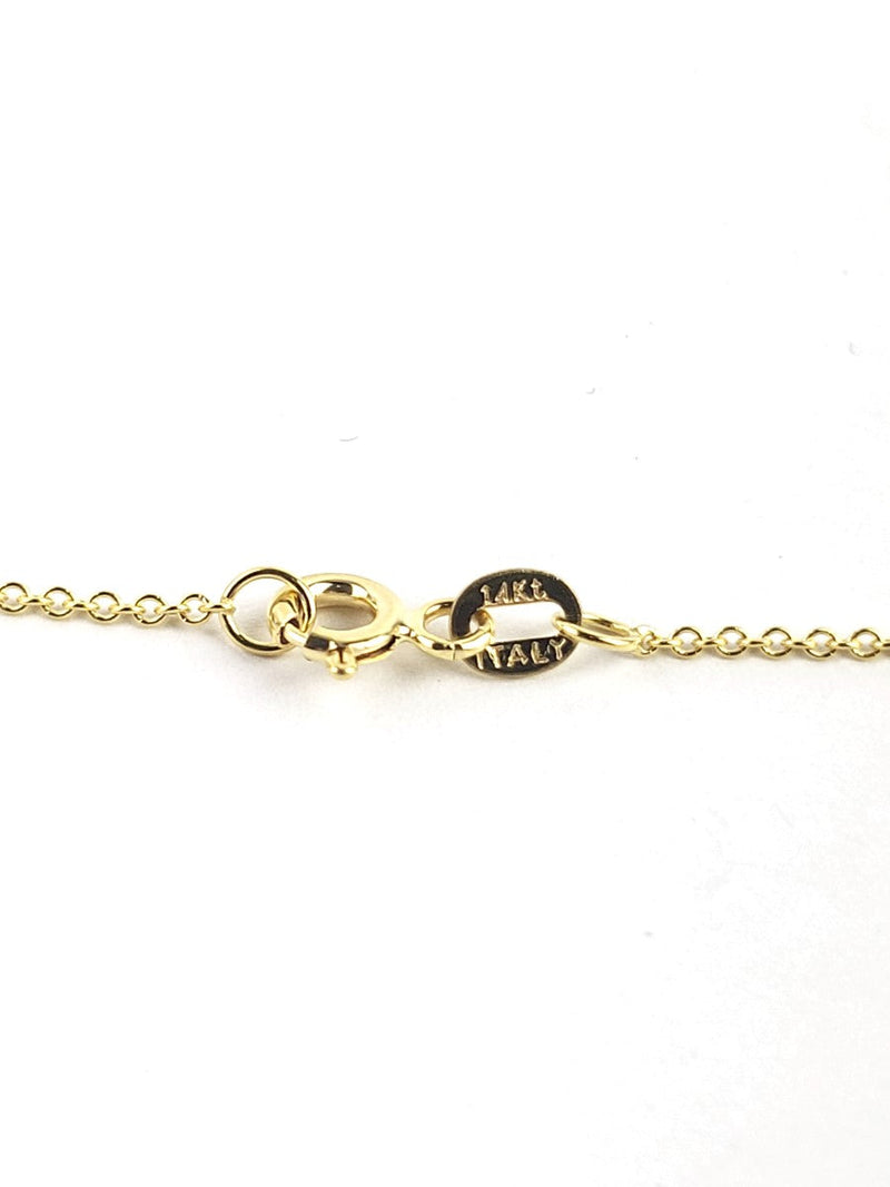 .48 CT. 18K Yellow Gold 0.1G  Solitare Pendant