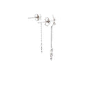 White Gold Diamond Drop Earrings 25 Diamonds .25 Carat T.W. 10K White Gold 3.29g