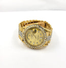 ROLEX 18238 18K OYSTER PERPETUAL DAY DATE PRESIDENT CUSTOM DIAMOND