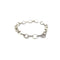 LINK BRACELET BY LAGOS FLUTED AND CAVIAR BEADED LINKS 14.97G SILV-925, NO BOX OR