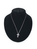 Diamond Open Cross Necklace 32 Diamonds .160 Carat T.W. 14K White Gold 2.63g