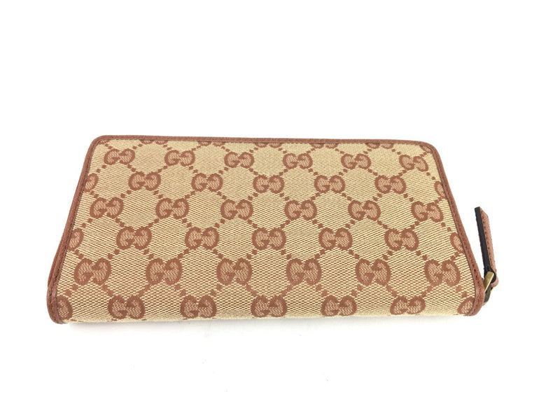 GUCCI GG CANVAS X LA ANGELS MLB ZIPPY WALLET RED/BEIGE