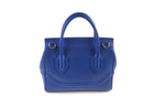 GIANNI VERSACE PALAZZO EMPIRE MEDIUM BAG, BLUE, LEATHER, HANDBAG, NO BOX OR DUST