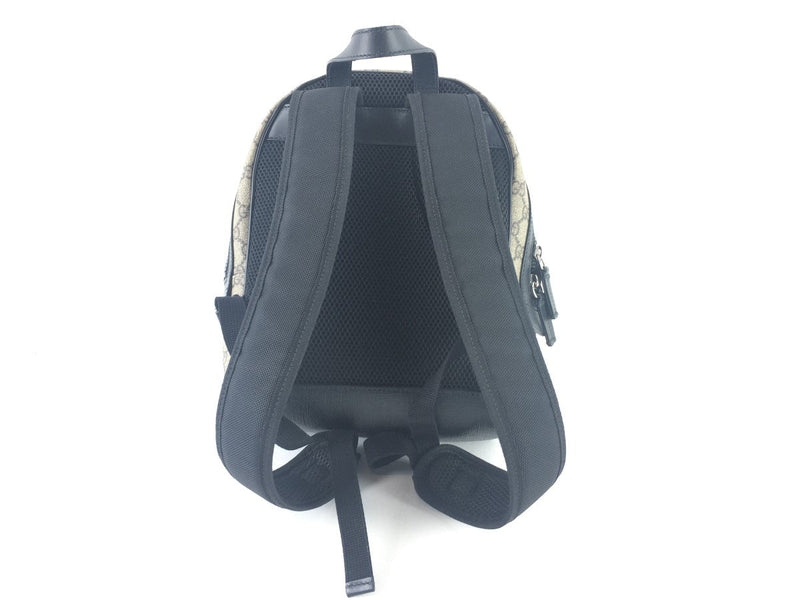 GUCCI GG SUPREME MONOGRAM SMALL EDEN DAY BACKPACK BLACK