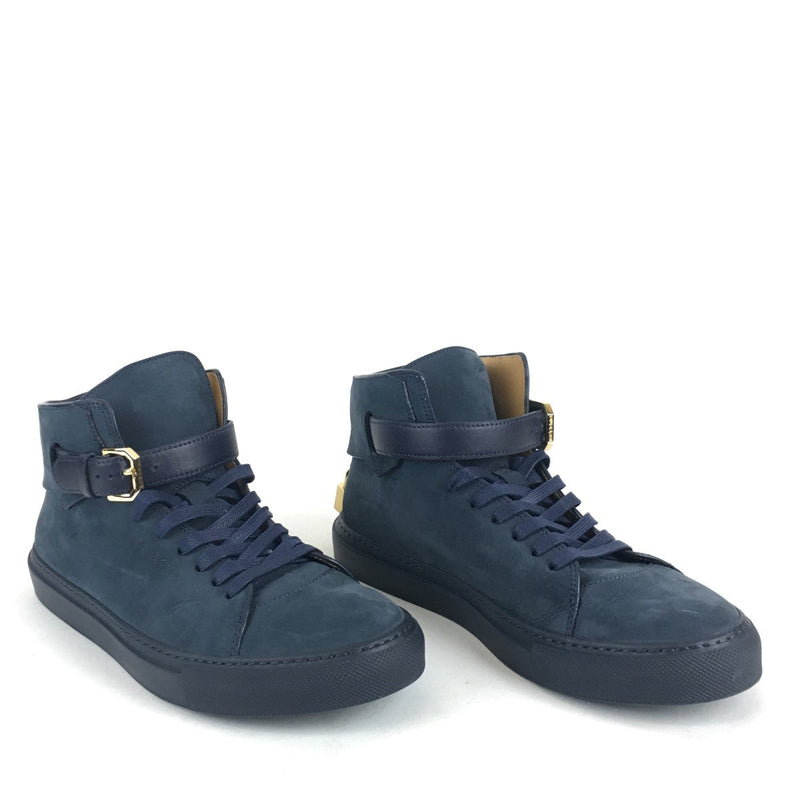 BUSCEMI SUEDE HIGH TOP TRAINERS SZ 9