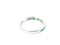 Emerald Lady's Stone Ring 10K White Gold 1.55g