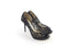 JIMMY CHOO LUNA PEEP TOE LACE BLACK