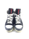 PRADA HIGH TOP 4T 2488, BLACK WHITE GRAY SNEAKER, 9.5