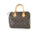 LOUIS VUITTON SPEEDY 25 HANDBAG MONOGRAM, BROWN - DARK, CANVAS