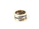 Bulgari Bzero.01 Onyx 18K Rose Gold 16.01g Size:8